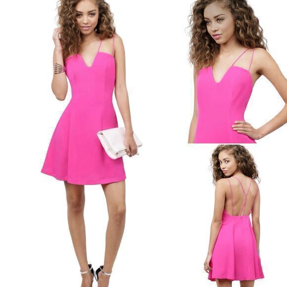 Tobi Call Me Bae Mini Dress Pink Size S - Picture 8 of 8